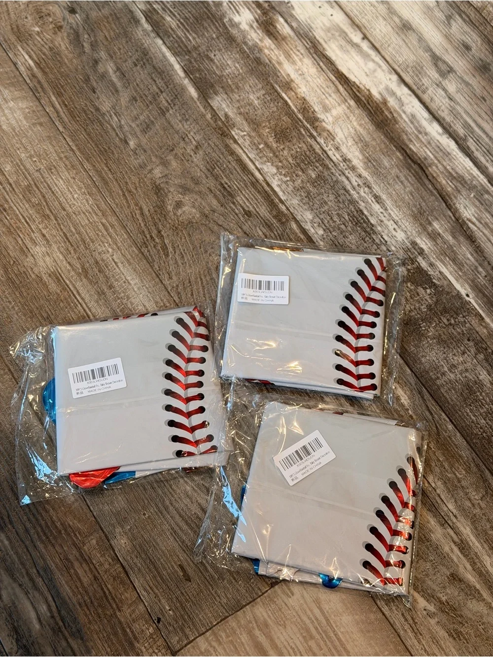 Baseball Party Supplies  - White and Red